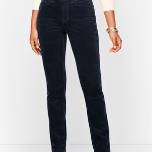 Talbots Navy Corduroy Pants – High Waist, Straight Leg – Size 2